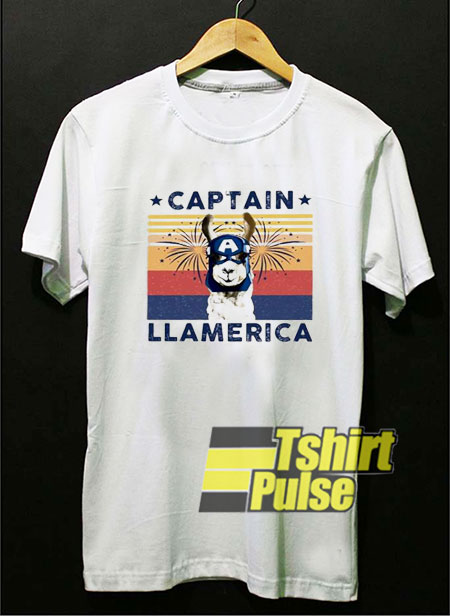 Vintage Captain Llamerica t-shirt for men and women tshirt