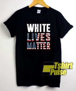 White Lives Matter USA Flag t-shirt for men and women tshirt
