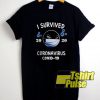 2020 I Survived Coronavirus Covid19 t-shirt for men and women tshirt