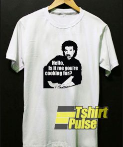 Hello Lionel Richie Apron t-shirt for men and women tshirt