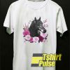 Horse Black Rose Butterfly t-shirt for men and women tshirt