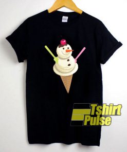 Ice Cream Snowman t-shirt