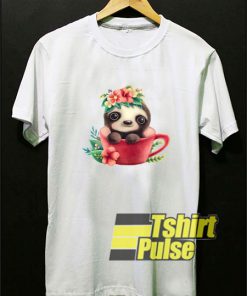 Love Sloth Flowers t-shirt for men and women tshirt