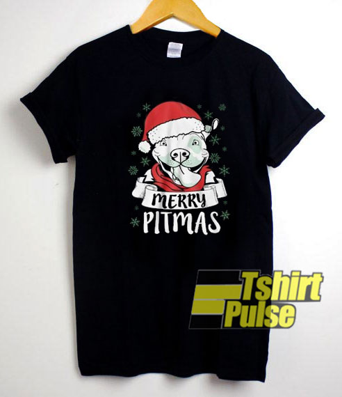 Merry Pitmas Dog Lover t-shirt for men and women tshirt