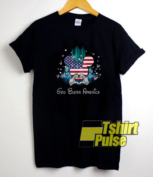 Mickey God bless America t-shirt for men and women tshirt