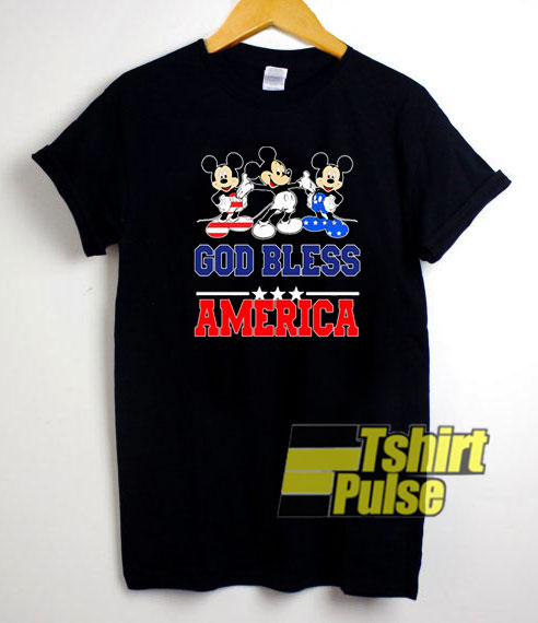 Mickey Mouse God Bless America t-shirt for men and women tshirt