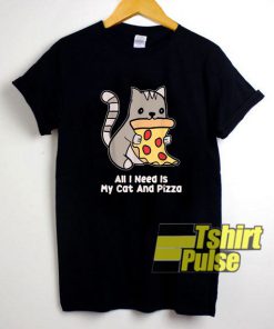 My Cat And Pizza t-shirt