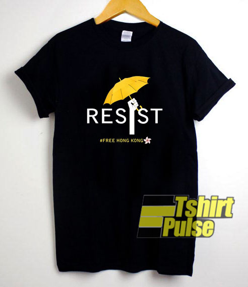 Official Free Hong Kong Resist t-shirt for men and women tshirt