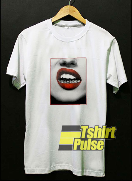 Trill Lips Diamond Grill t-shirt for men and women tshirt