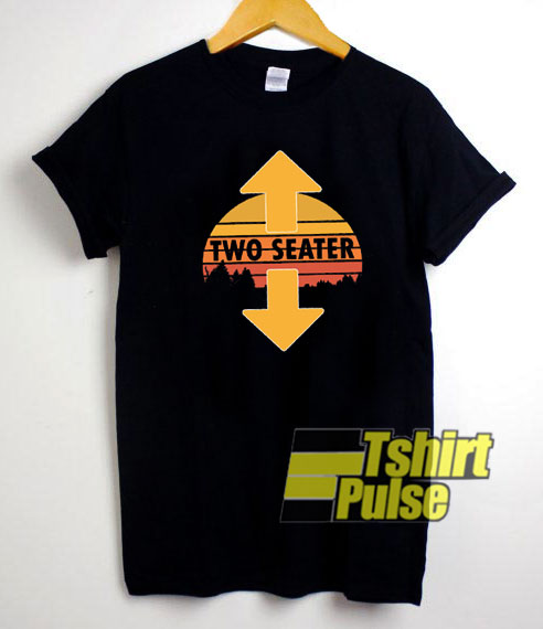 Two Seater Arrow Retro t-shirt for men and women tshirt