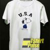 Vintage USA Snoopy t-shirt for men and women tshirt