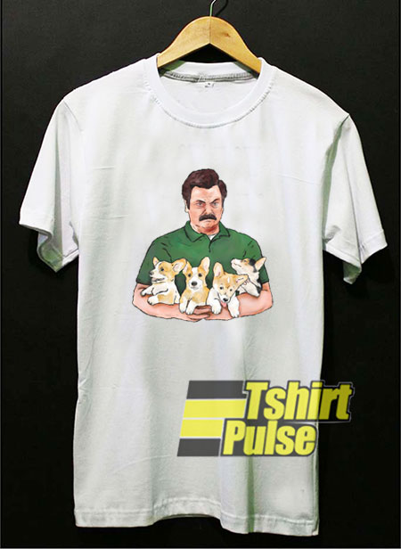 Ron Swanson And Puppies shirt