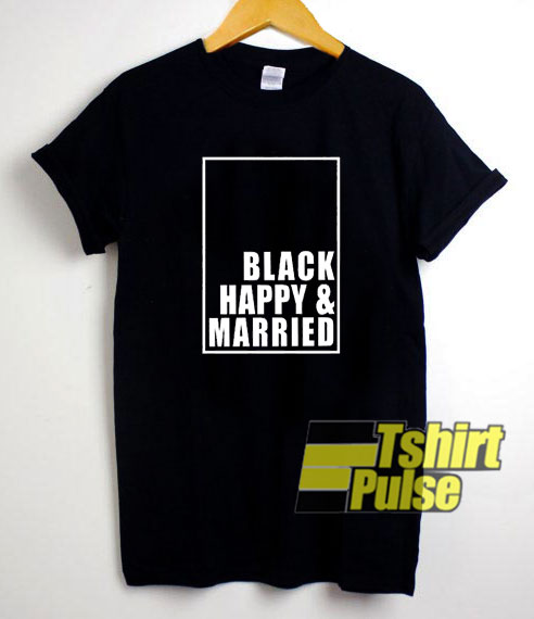 Black Happy And Married Box shirt
