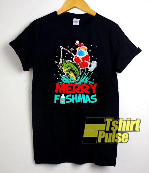 Santa Fishing Merry Fishmas shirt