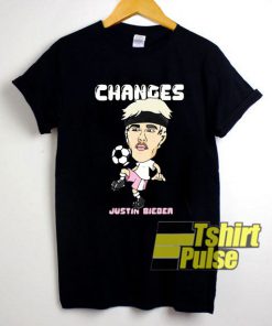 Justin Bieber Soccer Changes shirt