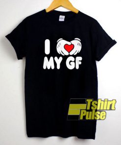 I Love My GF Hand Sign shirt