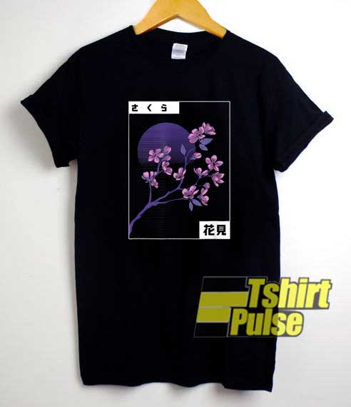 Cherry Blossom Vaporwave shirt