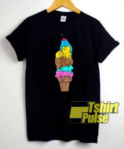 Crazy Cat Ice Cream Dessert shirt