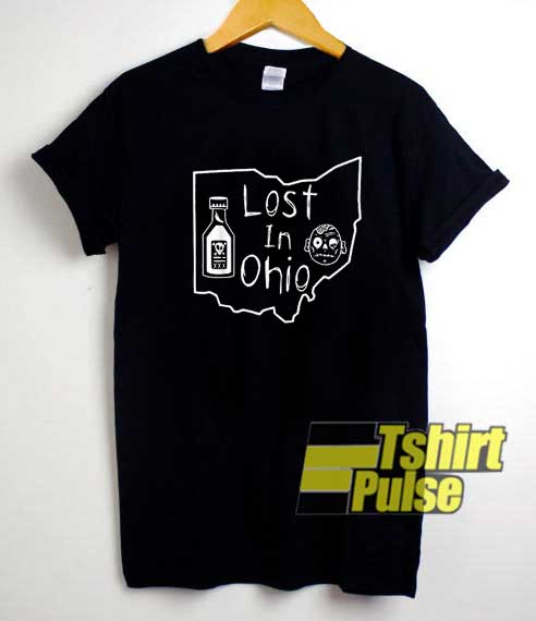 Lost In Ohio Map Draw shirt