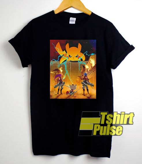 Attack on Pikachu Poster shirt