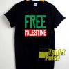 Free Palestine Lettering shirt