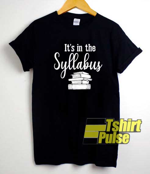 In The Syllabus Parody shirt