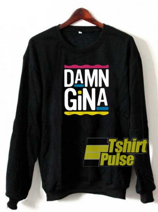 DAMN Gina Lettering sweatshirt