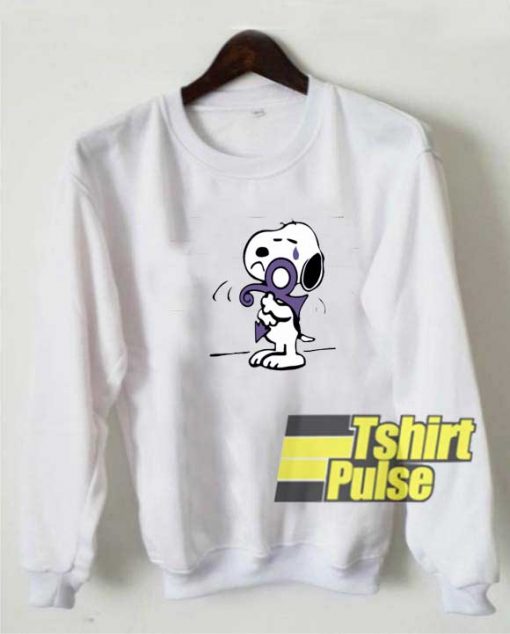 Lately Love Symbol Snoopy sweatshirt