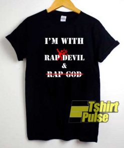 Slogan Im With Rap Devil shirt