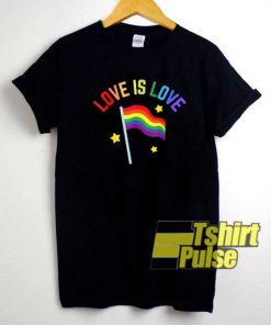 Vtg Love Rainbow Flag shirt