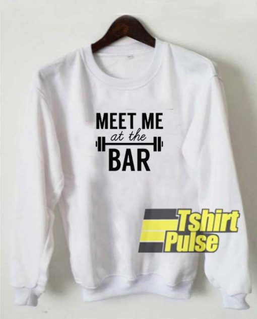 Vtg Meet Me At The Bar sweatshirt