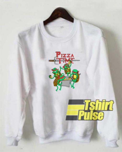 Vtg Pizza Time Adventure Time sweatshirt