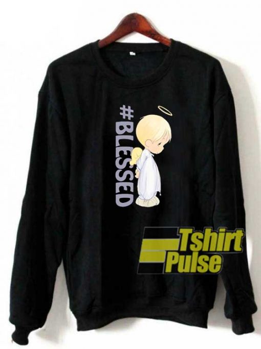 Hashtag Blessed Angel sweatshirt