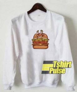 Smiling Burger Parody sweatshirt