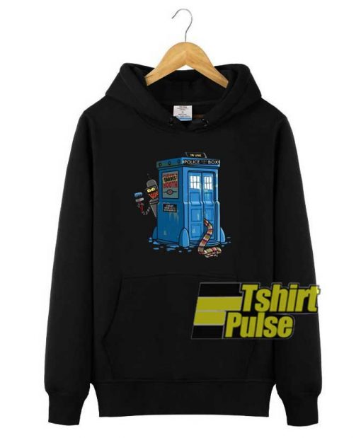 00s Futurama Doctor Who hooded sweatshirt