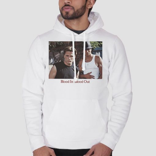 Hoodie White El Gallo Negro Blood in Blood out