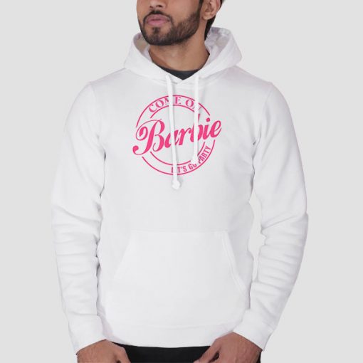 Hoodie White Pink Come on Barbie Let's Go Party