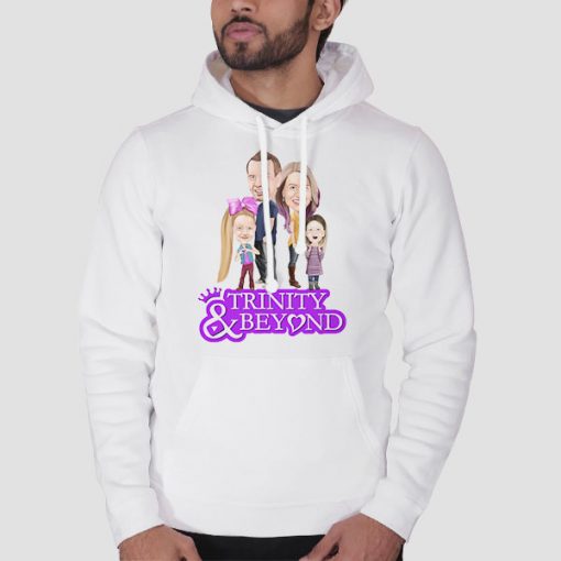 Hoodie White Trinity and Beyond Merch Family