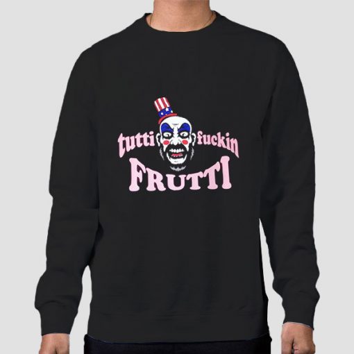 Sweatshirt Black The Devil's Rejects Captain Spaulding Tutti Frutti