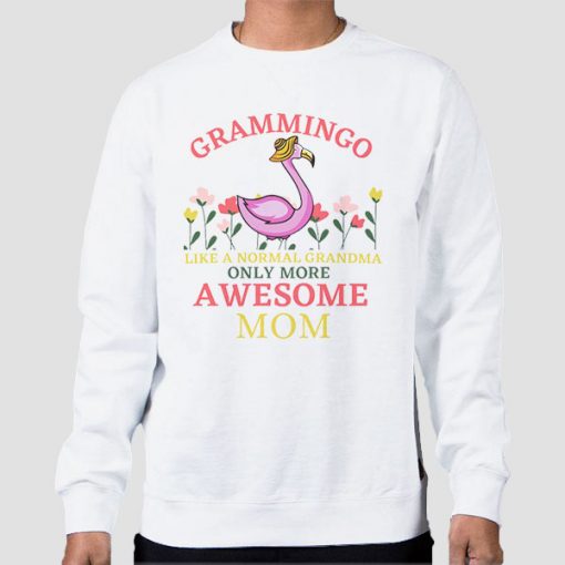 Sweatshirt White Like a Normal Grandma Quote Gramingo