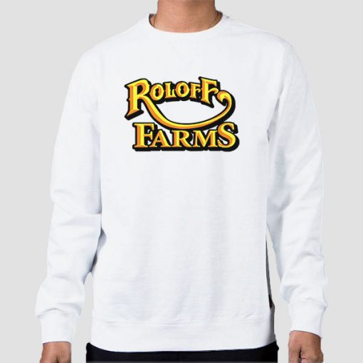 Sweatshirt White Roloff Farms Merchandise Family
