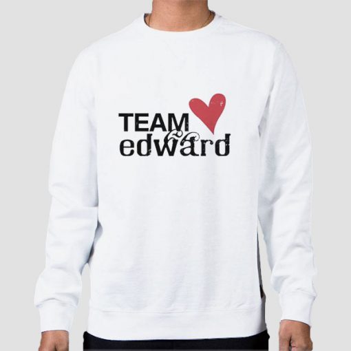 Sweatshirt White Taylor Lautner Team Edward Snl Lab Partners