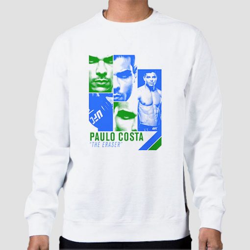 Sweatshirt White The Eraser College Paulo Costa Shirt