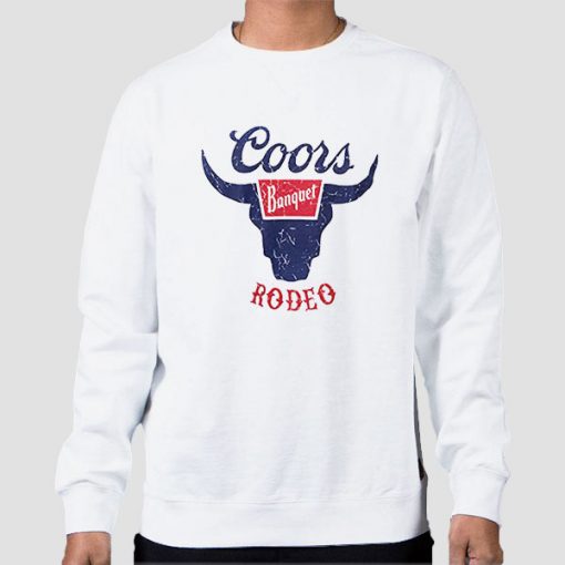 Vintage Coors Banquet Rodeo White Sweatshirt