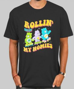 Rollin with My Homies Care Bears Graphic Shirt