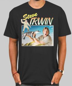 Vintage Crocodile Hunter Crikey TV Show Steve Irwin Shirt