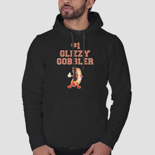 Hoodie Black Glizzy Gobbler Meme Hot Dog