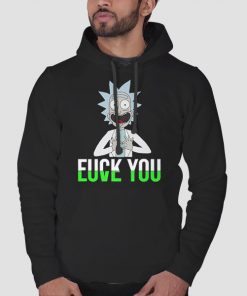 Hoodie Black Hysteric Glamour Rick Fuck You
