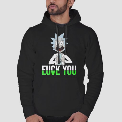 Hoodie Black Hysteric Glamour Rick Fuck You