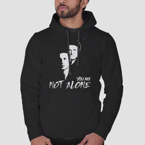 Hoodie Black Misha You Are Not Alone